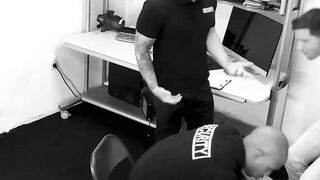 THROTTLED BY THE MATE DOUBLE PEEHOLE STUFFING FOR TWO RECKLESS YOUNG THIEVES!