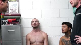 double the trouble, double the PLEASURE Lawless Leos  Victor at the mercy of 3 HOT Security Officers