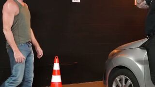 Raw Flush 3 Hung Dads Screw in a Secret Parking Lot Frenzy!
