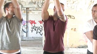 UNBELIEVABLE TWIST! THREE STRAIGHT BROTHERS ABANDONED IN A WAREHOUSE, FORCED TO BEND BOUND AND BEGGING FOR MERCY!
