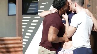 Chris White savors wild desert threesome with Brock Brodie and Kane Fox