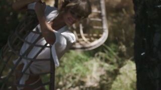 MILF MEGASTAR EXPOSED Curvy Goddess Sara Ames Bares Pudgy Ass for Insatiable Babe Carmella Rose!