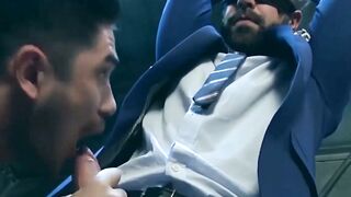 Bound Hector De Silva had his ass rimmed and drilled by Dato Foland