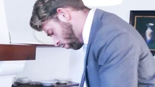 Forbidden Office Tryst Christian Sam Spreads His Gospel of Lust on Gabriel Phoeniz