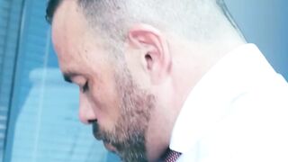 Boss Nicholas Bardem slides his cock into the tight hole of John Rodriguez