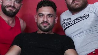 INTENSE THREESOME FREEFORALL JAKE MORGANS JOCK KLASS GETS DESTROYED BY TWO WILD WOLVES!