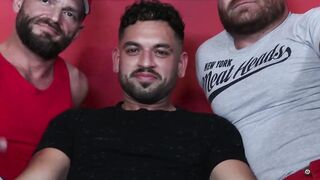 INTENSE THREESOME FREEFORALL JAKE MORGANS JOCK KLASS GETS DESTROYED BY TWO WILD WOLVES!