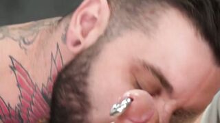 Tattooed kinky Bear Takes on Brutal Deep Fisting Punishment at the Hands of Insatiable Teddy Bryce  Will Archer Survive the Carnage