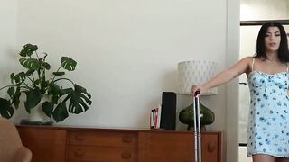 British STEP-SIS forgot to wear panties to bed - Gal Ritchie