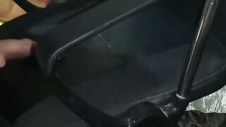 A boy comes to rub his friend's penis on the chair until cum flows on the chair, so t