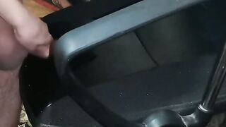 A boy comes to rub his friend's penis on the chair until cum flows on the chair, so t