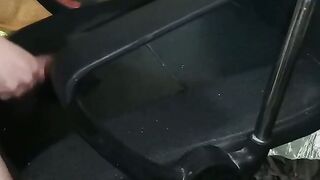 A boy comes to rub his friend's penis on the chair until cum flows on the chair, so t