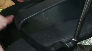 A boy comes to rub his friend's penis on the chair until cum flows on the chair, so t