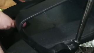 A boy comes to rub his friend's penis on the chair until cum flows on the chair, so t