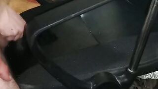 A boy comes to rub his friend's penis on the chair until cum flows on the chair, so t