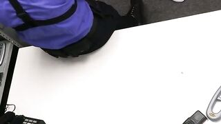 Busted Blonde Bombshell Fingers  Sins for Security Guards Dick