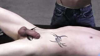 TANNER JONES PAINFUL ENTRAPMENT WILL HE SUBMIT TO JOEYS DOMINATING FLOGGER OR BURST WITH JOY