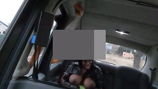 BLACK TITAN UNCAPPED Ebony Mystique Unleashes Her XXXXXL Curves in HOT Backseat Bang