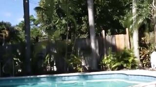 POOLEYEZ GOTTA SEE THIS  Sabrina Snows JawDropping Poolside Gangbang!