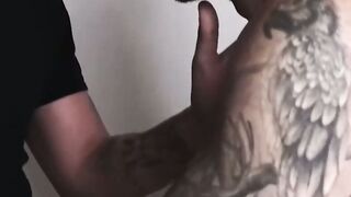 THE Labour Of Lust 2 Muscle Hairy Men Share Powerful Blowjob With Insatiable Cam Director!