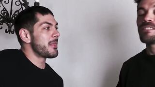 THE Labour Of Lust 2 Muscle Hairy Men Share Powerful Blowjob With Insatiable Cam Director!