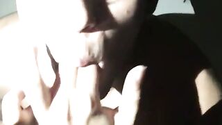 Cute skinny Henry Lynes masturbates his hard cock till he cums