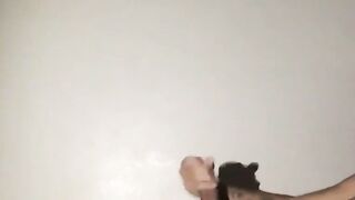 Cute skinny Henry Lynes masturbates his hard cock till he cums