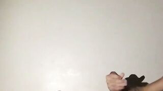 Cute skinny Henry Lynes masturbates his hard cock till he cums