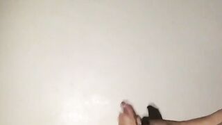Cute skinny Henry Lynes masturbates his hard cock till he cums