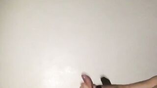 Cute skinny Henry Lynes masturbates his hard cock till he cums