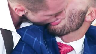 DOORBUSTING BAREBACKING ACTION FROM THE OFFICE! Pol Prince and Apolo Adri Swap Business Cards for Raw Raunch!