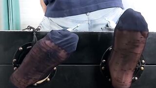  DALLAS GETS Ttakenn AND Teased BY A hARy gUY  Will He CrY or Submit