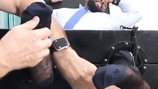  DALLAS GETS Ttakenn AND Teased BY A hARy gUY  Will He CrY or Submit