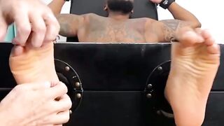  DALLAS GETS Ttakenn AND Teased BY A hARy gUY  Will He CrY or Submit