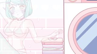 FUCK THE MERMAID WHILE SHES GETTING HER WET