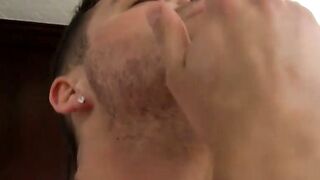 DUSTIN FITCHS BUTTTERRIBLE SECRET Watch Him Squirt Like A FAGGOT while Blowing Smoke