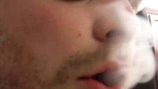 DUSTIN FITCHS BUTTTERRIBLE SECRET Watch Him Squirt Like A FAGGOT while Blowing Smoke