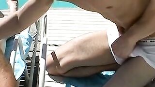 SWEATY SUMMER SHOWDOWN 2 GUYS, 1 POOL, AND A HANDJOB THATLL LEAVE YOU BREATHLESS!