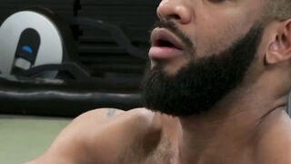 Sweaty  Savage 9Inch Black Beast Unleashes Brutal Interracial Anal Fury on Tattooed Muscle Hunk at the Gym!