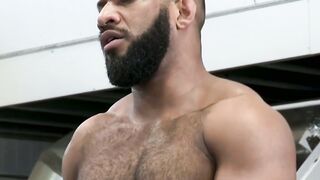 Sweaty  Savage 9Inch Black Beast Unleashes Brutal Interracial Anal Fury on Tattooed Muscle Hunk at the Gym!