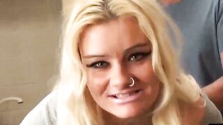 Blonde Bombshell Jakki Louise Gets Destroyed by a Monster Cock  Watch as She Takes Every Inch!!