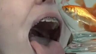 RAPING SICK GIRL Convinces Blinded Fish To Enter Her Slimy Body Vore