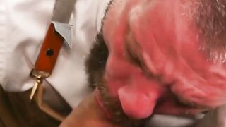 WRECKING BALL Barber Dan Tyser UNLEASHES FURY on Sir Peters Ass  MASSIVE Raw Cock ACTION Inside!