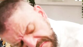 WRECKING BALL Barber Dan Tyser UNLEASHES FURY on Sir Peters Ass  MASSIVE Raw Cock ACTION Inside!