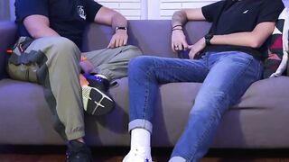 FEET FRENZY Dallas Worships, Sucks, and Swallows Dimitris CRUSHING Heels and His Roommates SINew footnote