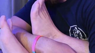 FEET FRENZY Dallas Worships, Sucks, and Swallows Dimitris CRUSHING Heels and His Roommates SINew footnote