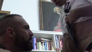 Assault on Knowledge Randy Junior Teaches Professor Xavi Garcia a Lesson in Supperation