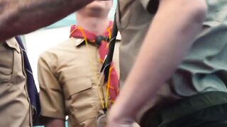 DUO OF YOUNG SCOUTS TEACH THEIR BEARDED COACH A LESSON IN STUDSS