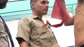 DUO OF YOUNG SCOUTS TEACH THEIR BEARDED COACH A LESSON IN STUDSS