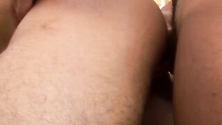 BOOM! Latino Stallion Blasts Cum on Hung Sex Slave After Kinky Deepthroat and Pierced Foot Torture!
